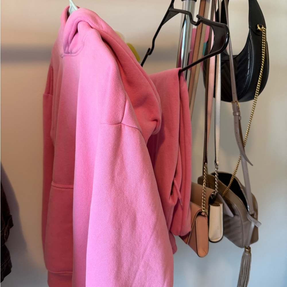 Pink Women's Hoodie Sweat Set